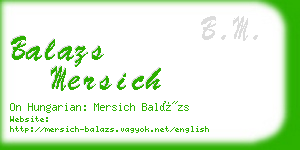 balazs mersich business card